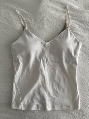 Lululemon White V-Neck Cami | Size 8 (M)